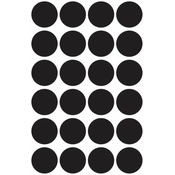 Avery Zweckform okrogle markirne nalepke 3003, 18 mm, 96 kosov, črna