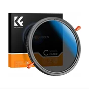 K&F 62MM, C Series,multifunctional CPL+Variable/Fader ND 2~32 filter, HD, Waterproof, Anti Scratch