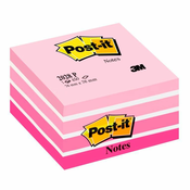 3M kocka Post-it 2028-P AQUA, bela/pink