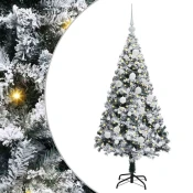 Umestno božično drevo Bela 120 cm PVC, jeklo in plastika