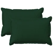 vidaXL Prevleka za blazino 2 pcs HOUTEN Temno zelena 30 x 50 cm