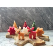 Aberto Design Set Božicnih sveca Christmas 12, 5 komada, Višebojni