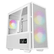 DeepCool CH360 Digital, Micro-ATX, ARGB, LCD, Tempered Glass, White