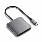 SATECHI 4-PORT USB-C Hub (4xUSB-C up to 5 Gbps) - Space Grey