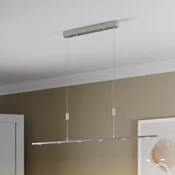 Lucande LED viseča svetilka Arnik, 140 cm, v barvi niklja, z možnostjo - Dnevna soba/jedilnica - Sodobni - mat nikljev - Kovina
