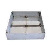 OLJNI POKROV Z DNOM 30x30cm 10cm INOX + KLJUČ | Topdom