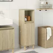 Vidaxl vidaXL Kopalniška omarica sonoma hrast 30x30x100 cm