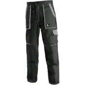 CANIS Radne pantalone do struka Luxy Josef/ crna/siva