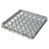 Nastavek košare Full Drop 500x500 mm, siv, model E1, Cambro, število predelkov: 36 (6x6), velikost predelka: 73x73 mm, svetlo siv, 499x499x(V)51 mm