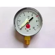 ich-zapfe Delovni manometer 0-10/7 bar, 1/4 AG navoj, natančne meritve tlaka, (5000216709)