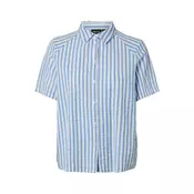 PIECES Bluza PCSTINNA svetlo modra/bela