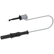 Electro PJP Preskusni kabel s preskusno sponko za kavelj SMD na varnostni bananasti vtič O4 mm\, dolžine 10 cm\, črn Electro PJP 6035-PRO-M10-CD1-N merilni kabel [ - ] 10 cm črna 1 kos, (20453822)