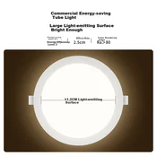 Nvc LED ugradna lampa, 12W, Bela