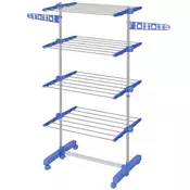 Homestar Stojalo za sušenje perila 142x55x172 cm modro