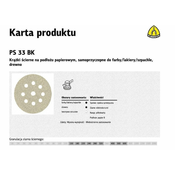 KLINGSPOR K.RĄŻEK 225 PS33BK gr.220 ODPRTO GLS38 /50kos.