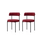Hanah Home Set trpezarijskih stolica Gini 4009 V2, 2 komada, Crveni