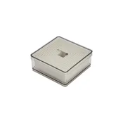 Set of 9 pastry cutters, square-shaped, plastic, 1.8 - 9.5 cm - de Buy