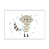 shumee PLAKAT ZA SLIKE V OKVIRJU A4 cm Rakun PD207