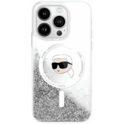 Karl Lagerfeld KLHMP16LLGKISGH iPhone 16 Pro 6.3 hardcase transparent Liquid Glitter Karl Head Magsafe (KLHMP16LLGKISGH)