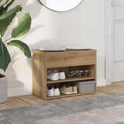 Klupa za cipele obrtnicki hrast 60x30x45 cm izradeno drvo