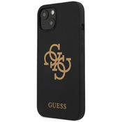 Guess GUHCP13SLS4GGBK iPhone 13 mini 5,4 black hard case Silicone 4G Logo (GUHCP13SLS4GGBK)