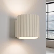 SOLLUX LIGHTING Stenna svetilka RIBLA, bež, O 10 cm, kovina, G9 - Dnevna soba/jedilnica - Aluminij