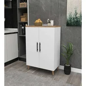 Hanah Home višenamenski ormaric 3 Raf 2 Kapak, 65 cm, beli / atlantski bor