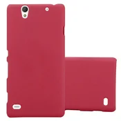Cadorabo Cadorabo Case, združljiv s Sonyjem v Frosty Red - Hard Case zaščitni pokrov v zmrznjenem videzu proti praskam in udarcem, (20566338)