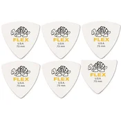 Dunlop 456R 0.73 Tortex Flex Triangle 6 Pack