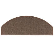 Prostirke za stepenice 10 kom 65x24x4 cm boje kave, poluokrugle, velike