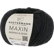Austermann Maxin Merino & Seide 90320-02 Black Pletilna preja