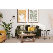 ATELIER DEL SOFA 2-Seat Sofa Robin 2 Oil Green Walnut