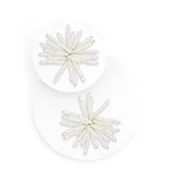Sponke za čevlje s cofkom White pearls