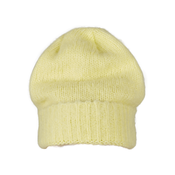 Knitted beanie - yellow