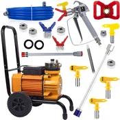 Rosfix ROSFIX SET AGREGAT ZA BARVANJE STRONG BLUE STORM SBS03 – 3500 W, 22 MPA, 18 L/MIN, 2 LANCI, 4 CURKE, (5000010063)