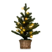 COSTWAY Mini umetno božično drevo z lučkami LED 53 cm, (5000065467)