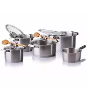 Mehrzer set lonaca Premium inox 18/10, 9 kom