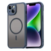 Hibridni ovitek HaloFrost II MagSafe za iPhone 13 - navy blue