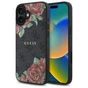 1 to 3 Etui Guess Hardcase Za Iphone 16 6.1 Za Magsafe S Cvetličnim Motivom