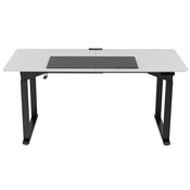 Ultradesk UPLIFT delovna miza, bela, električno nastavljiva višina, 160X75 cm, 74-116 cm, z XXL podlogo za miško