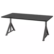 IDASEN Radni sto, crna/tamnosiva, 160x80 cm