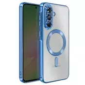 AVIZAR Ovitek za Galaxy A56, združljiv z MagSafe, s kromiranim robom, Modra, (5000190292)