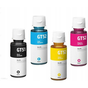 HP kompatibilna ink črnila GT51BK , GT52C , GT52M , GT52Y - komplet 4 kom