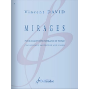 DAVID:MIRAGES SAXOPHONE SOPRANO ET PIANO
