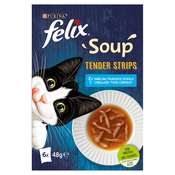 Felix Soup Tender Stripes ribji izbor 6 x 48 g