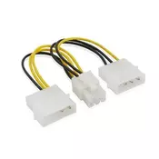WIRETEK 2x4 Pin Molex na PCI-Express