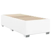 Vidaxl Posteljni okvir bel 100x200 cm umetno usnje