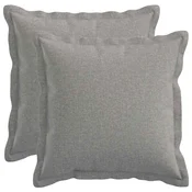 vidaXL Prevleka za blazino 2 pcs HOUTEN Oblačno siva 50 x 50 cm