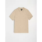 Sinsay - Polo majica sa all-over printom - BEŽ