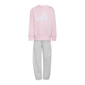 ADIDAS SPORTSWEAR Športna trenirka Essentials pegasto siva/roza/bela